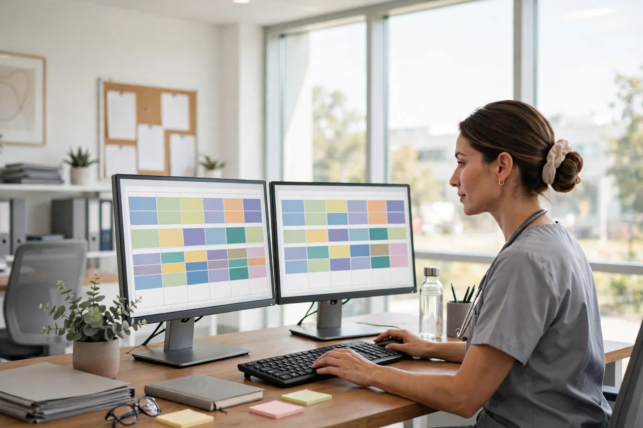 Hospital scheduling office running Smart Square